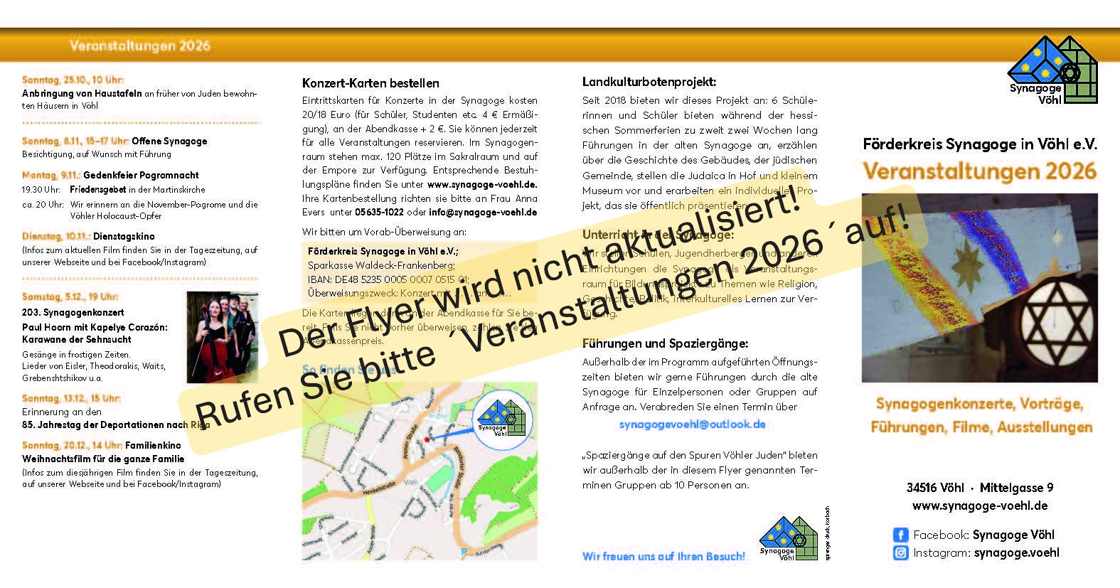 Flyer 2026 Vorderseite