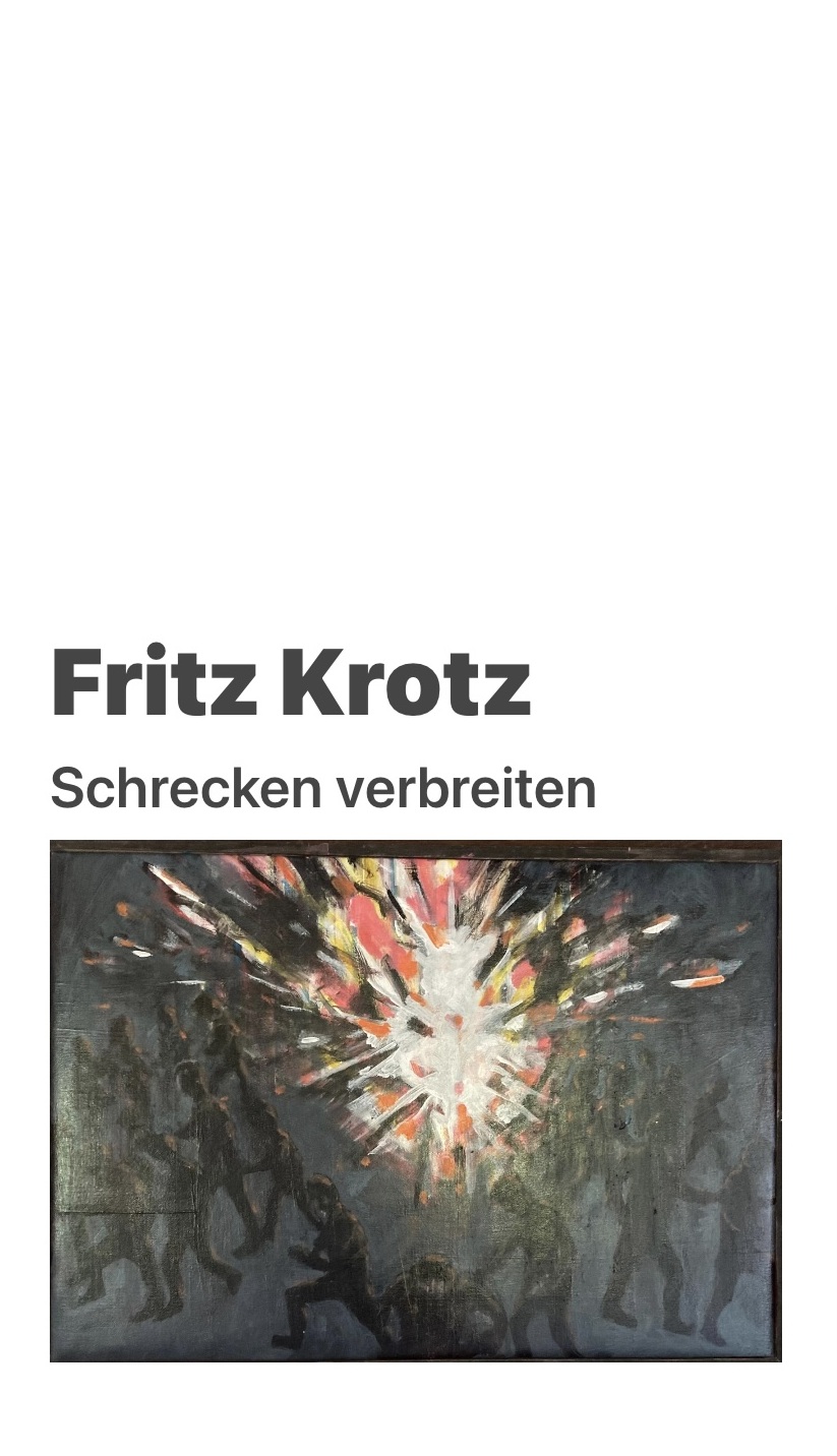 Tafelbild von F. Krotz Tafelbild von F.Krotz