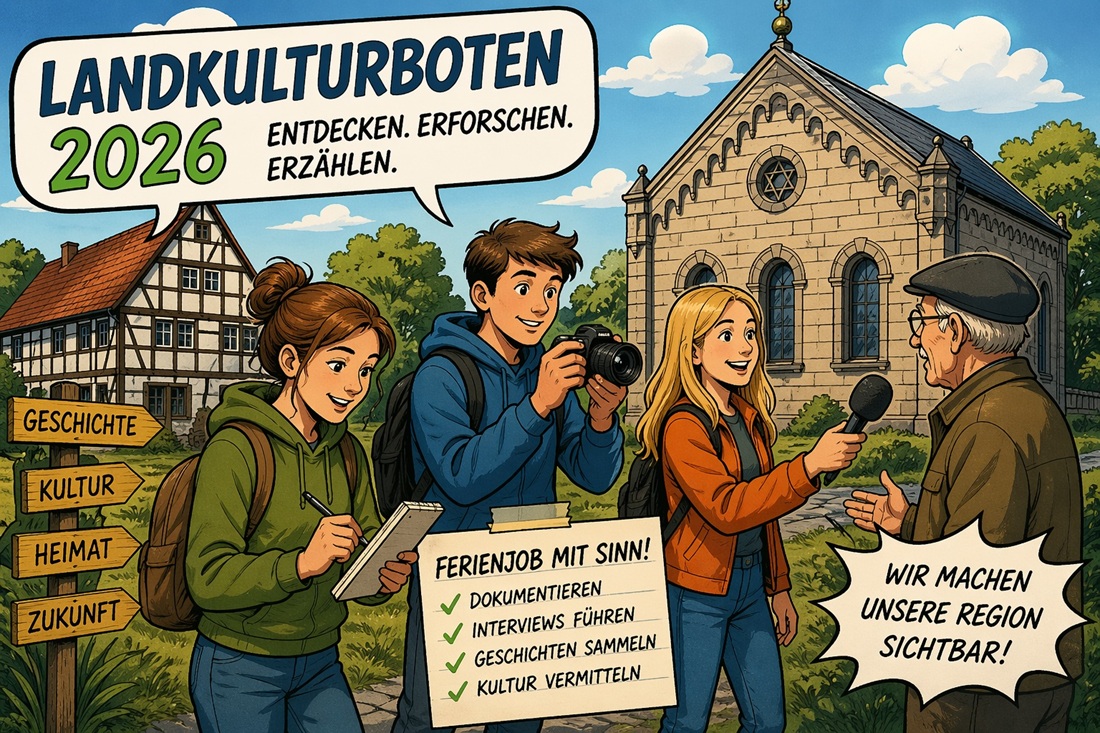 jugendliche interviewen einen Herren